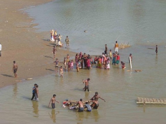 Kamalpur : Idol immersions and sleepy Administration Kamalpur : Idol immersions and sleepy Administration